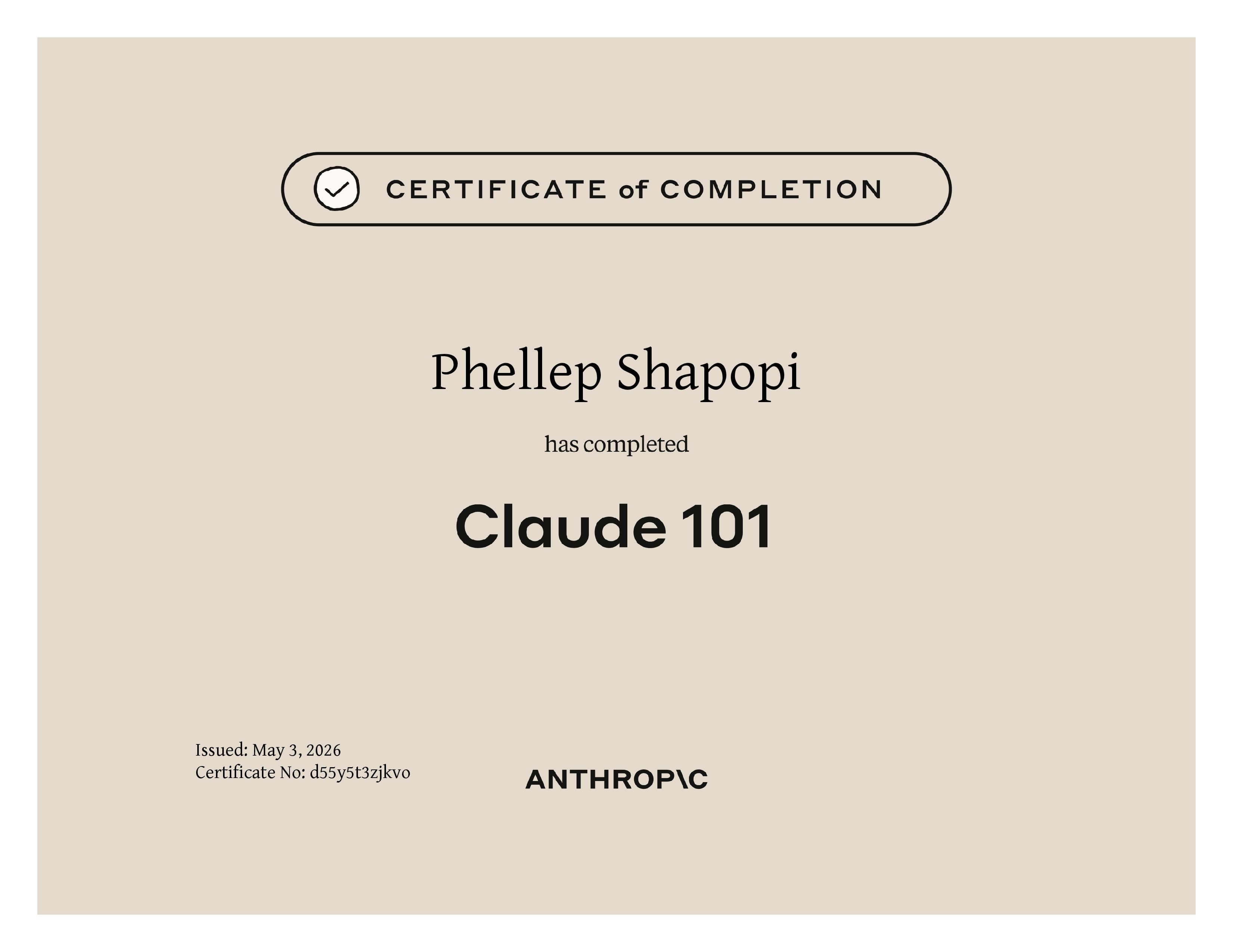 Claude 101